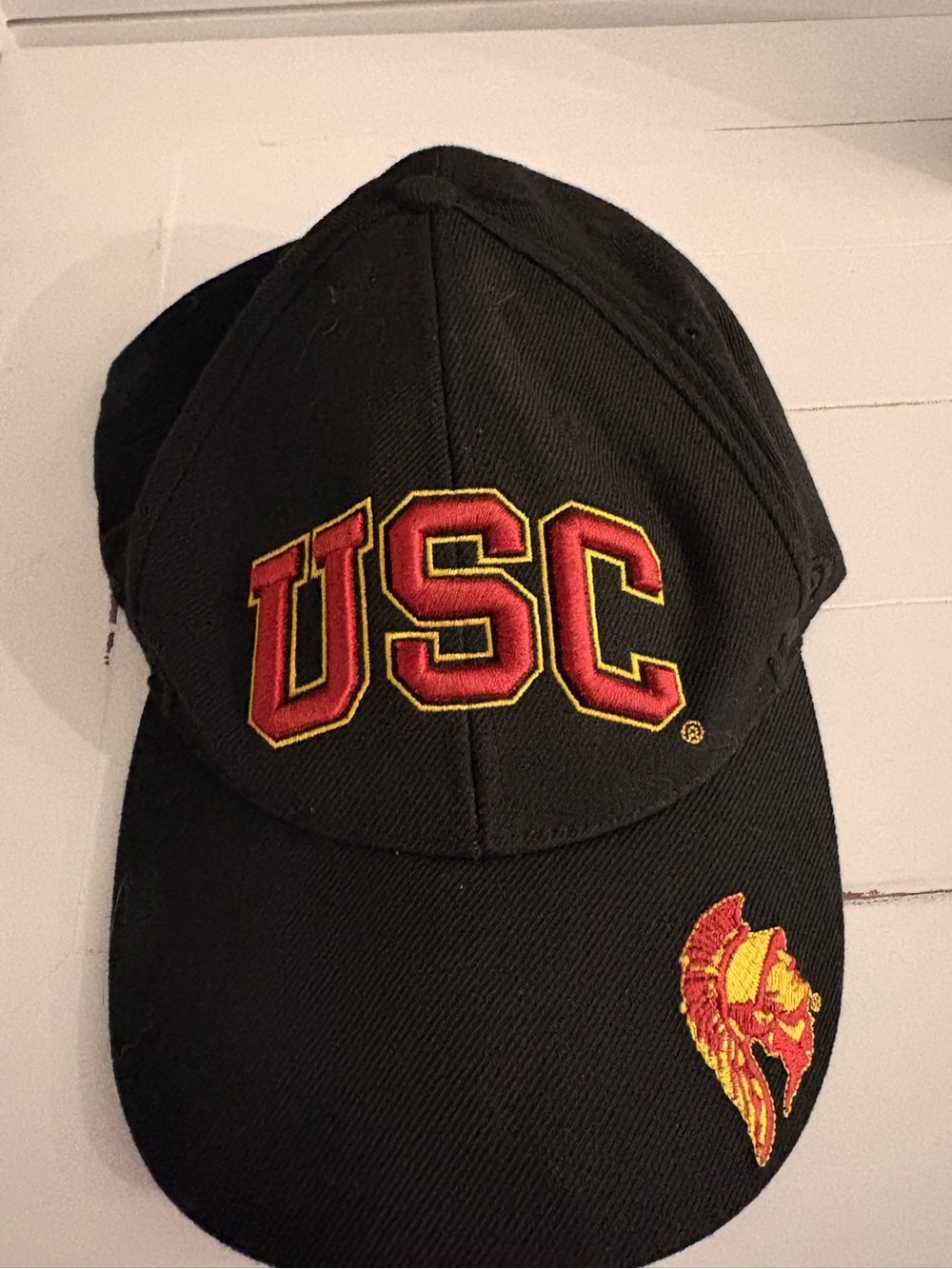 USC Black Embroidered Logo Baseball Cap
